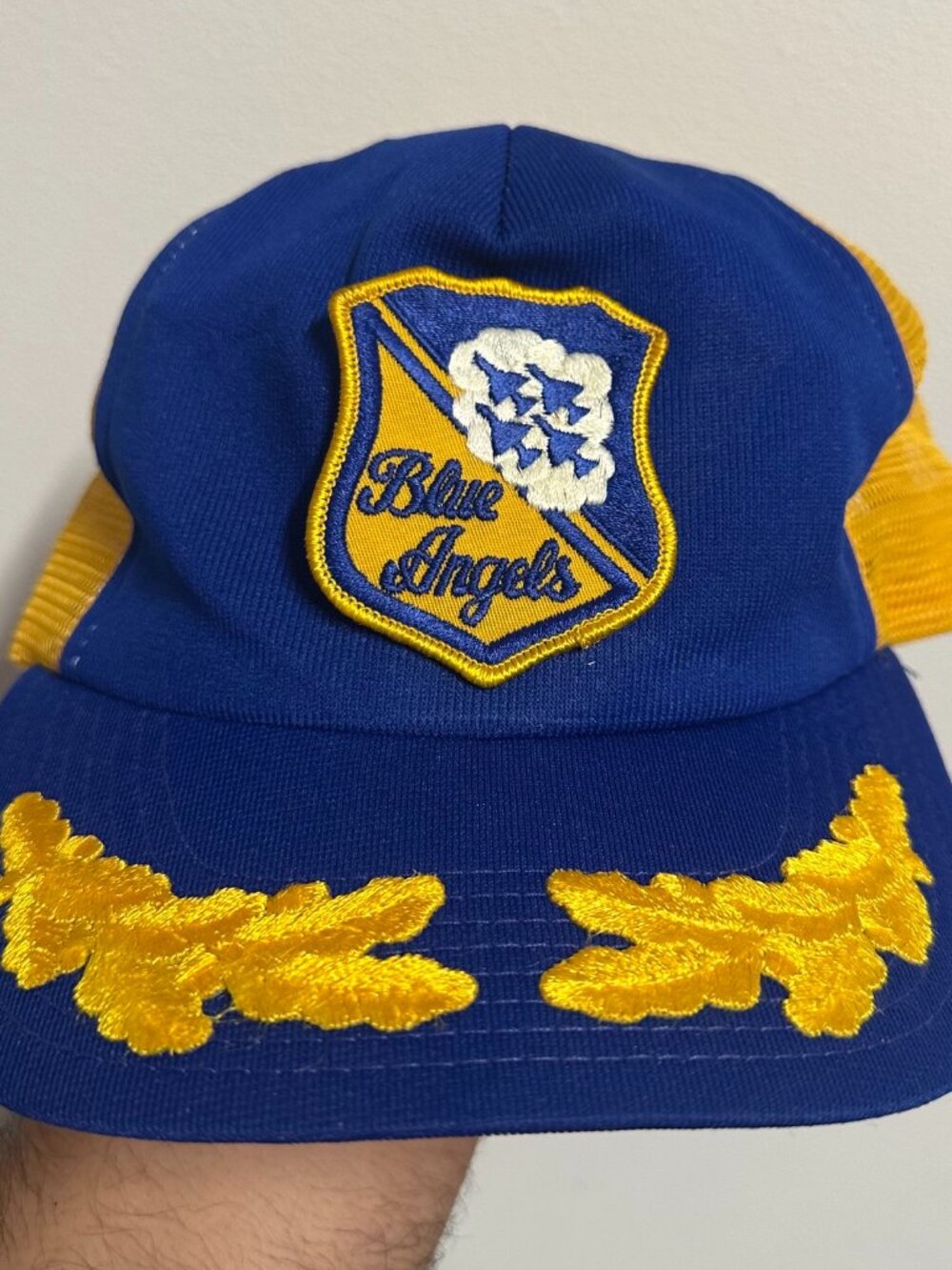 Vintage 80s Blue Angels Fighter Planes Trucker Hat